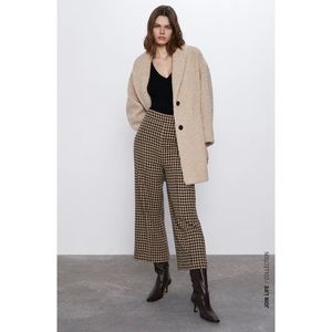 NWT Zara Houndstooth Culottes Pants